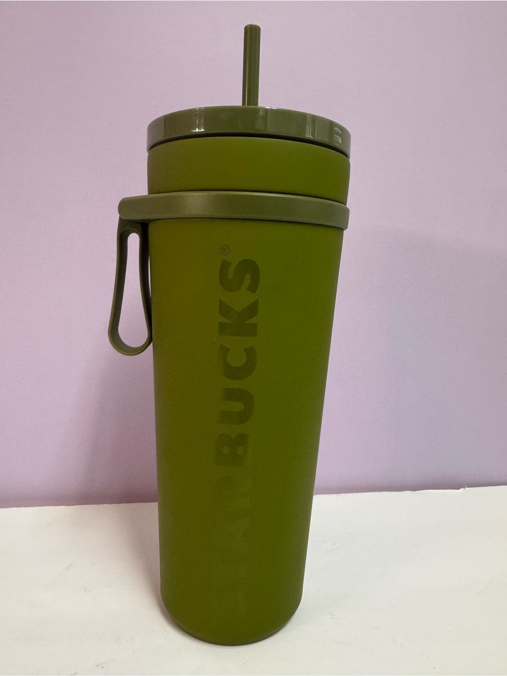 Starbucks 2025 Olive Army Green Cold Cup 24oz